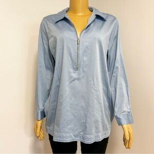 Soft Surroundings‎ Blue Pullover Jacket Top Size PL